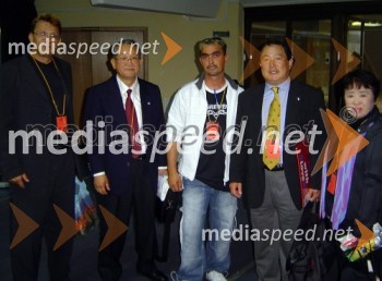 Fredi Miler s predsedniki japonskih navijaških skupin